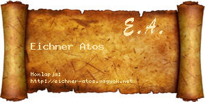 Eichner Atos névjegykártya